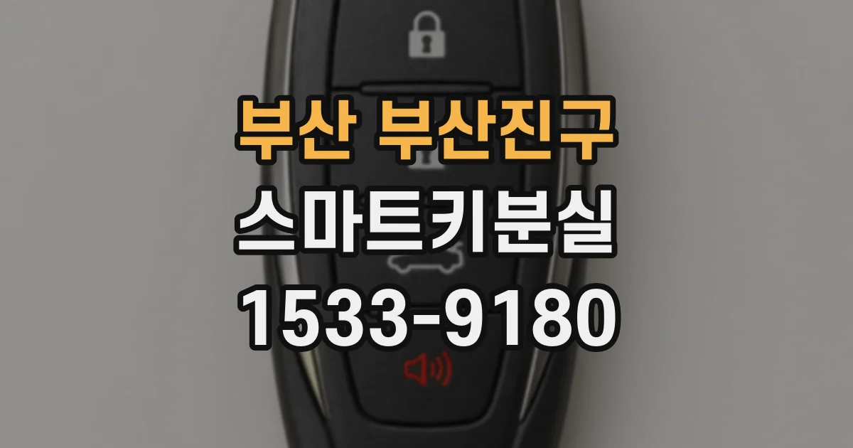 부산 부산진구 스마트키분실