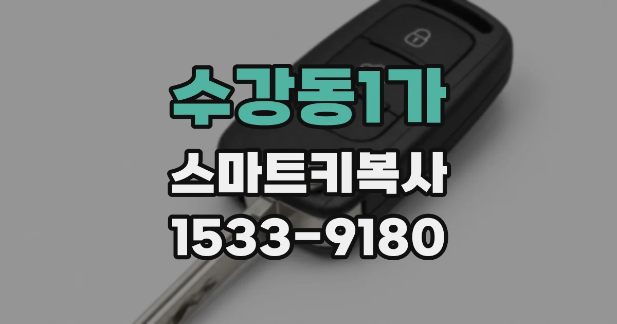 수강동1가 스마트키복사
