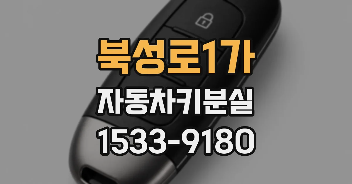 북성로1가 자동차키분실