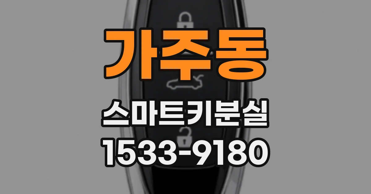 가주동 스마트키분실