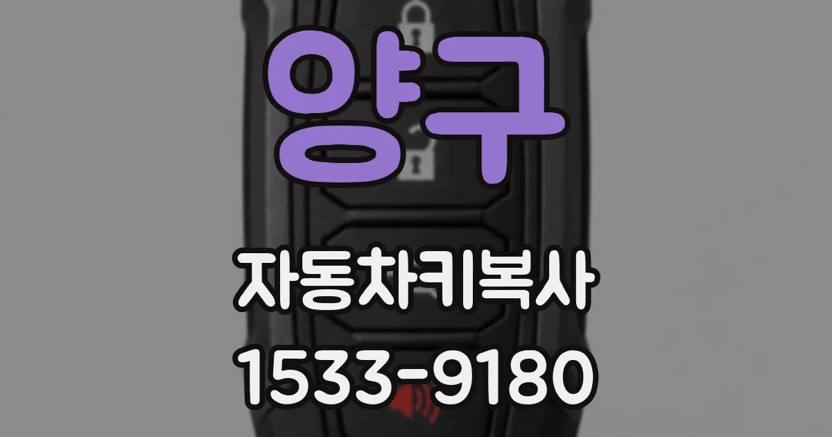 양구 자동차키복사