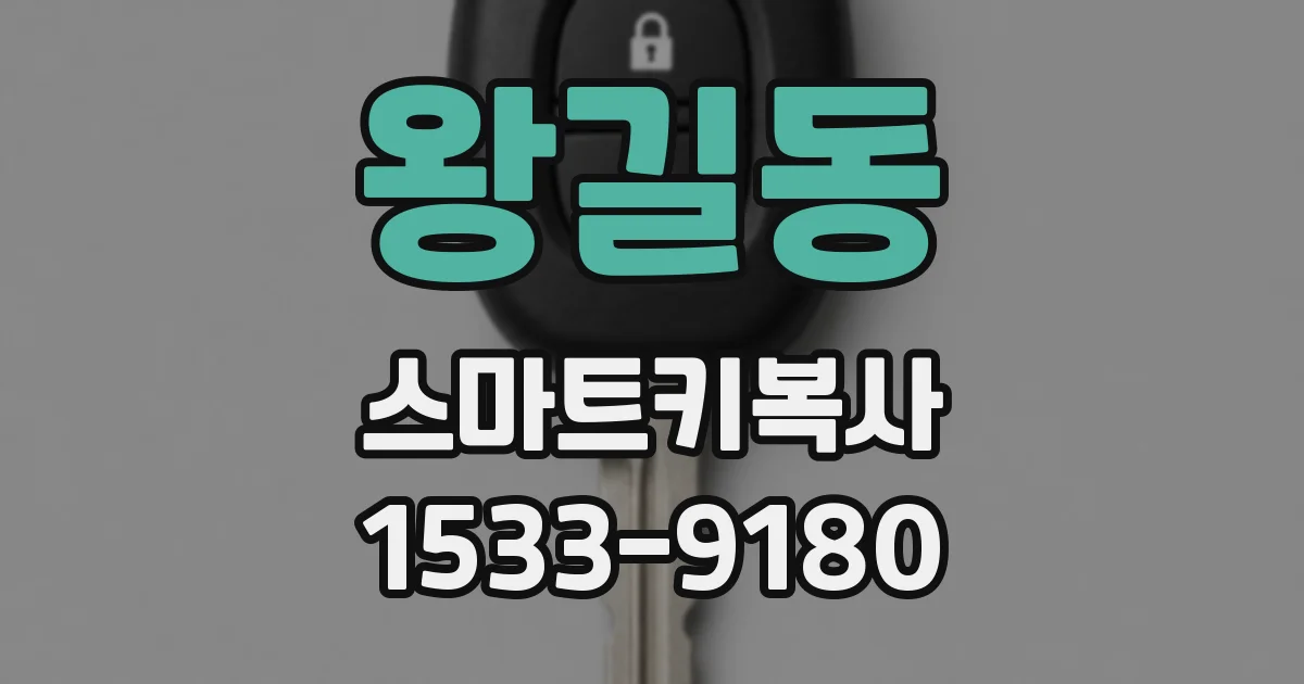 왕길동 스마트키복사