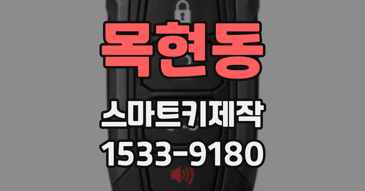 목현동 스마트키제작