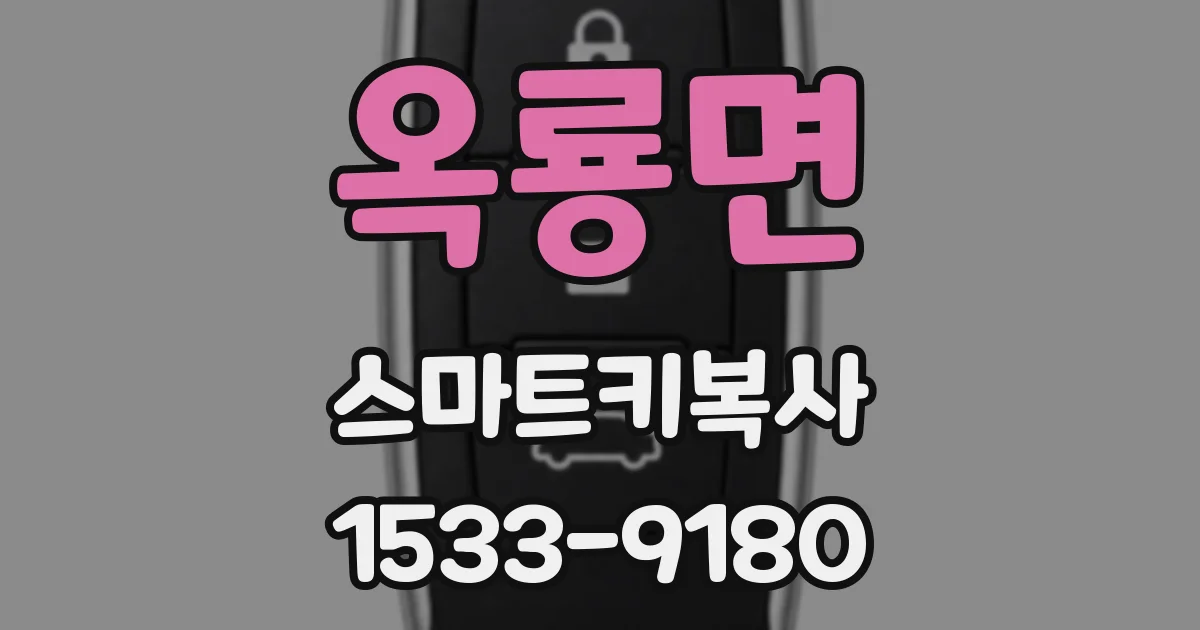 옥룡면 스마트키복사