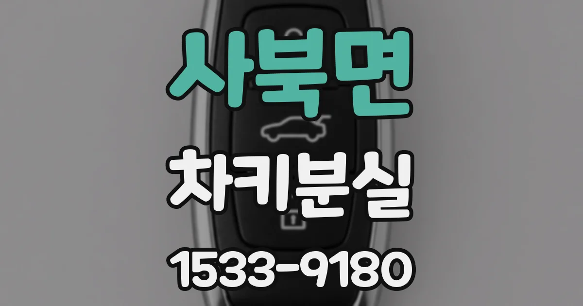 사북면 차키분실