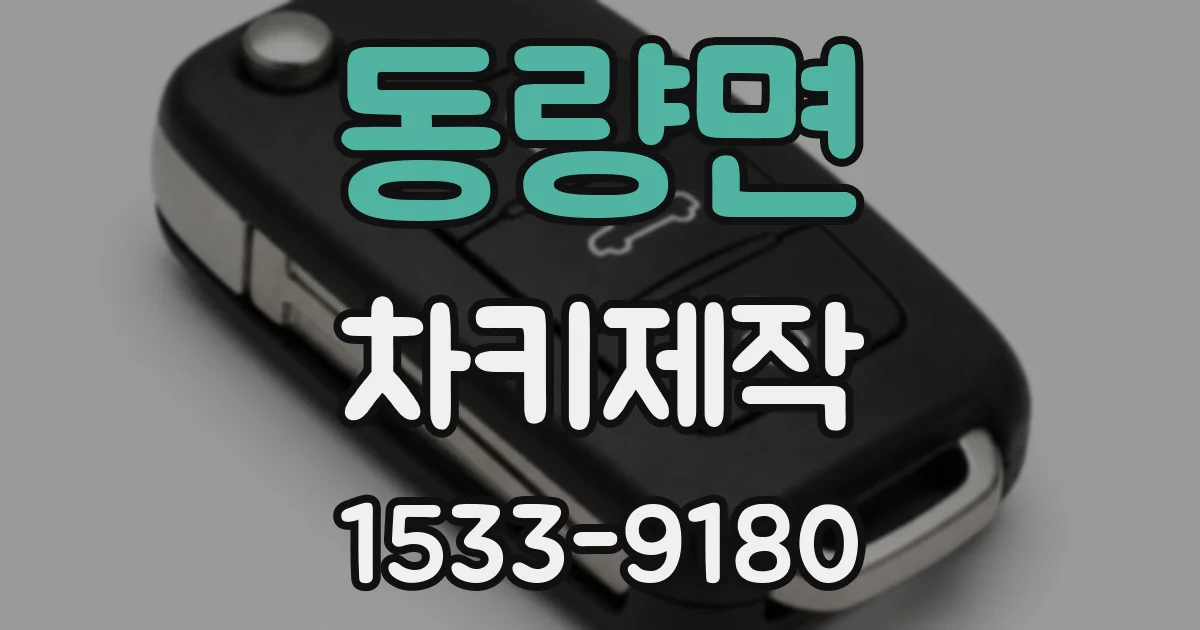 동량면 차키제작