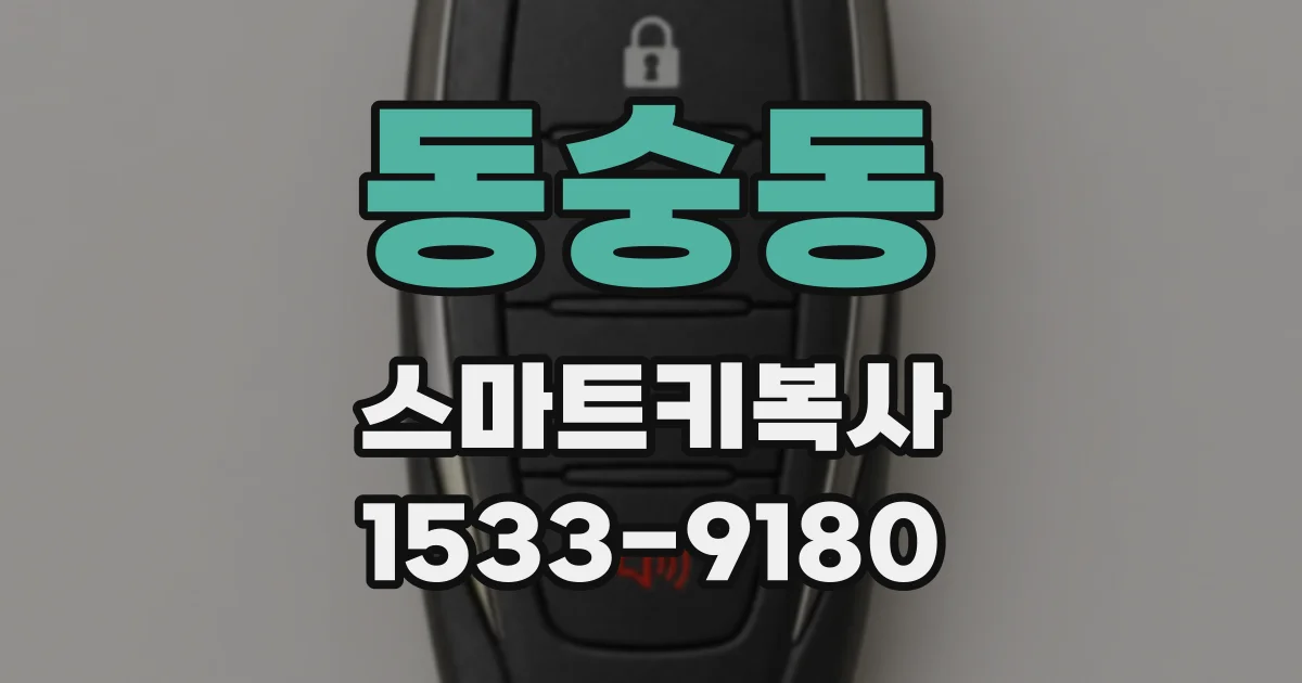 동숭동 스마트키복사