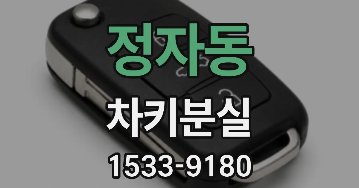 정자동 차키분실