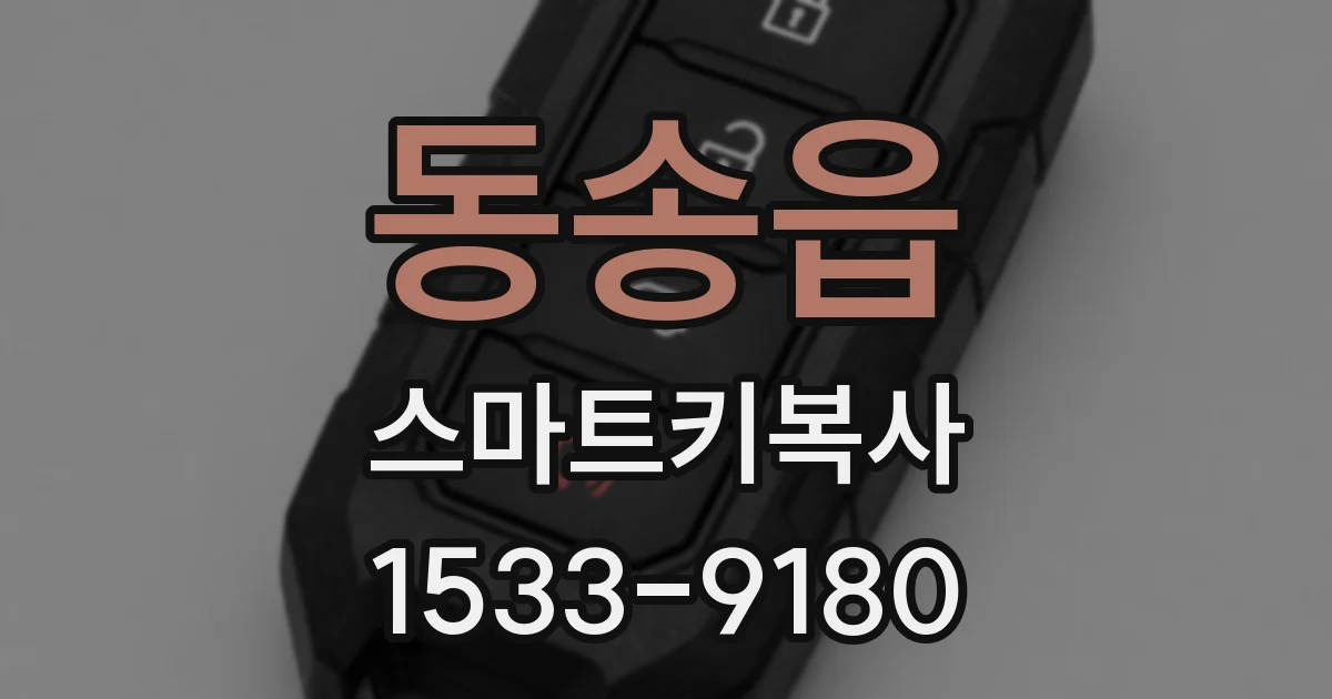 동송읍 스마트키복사