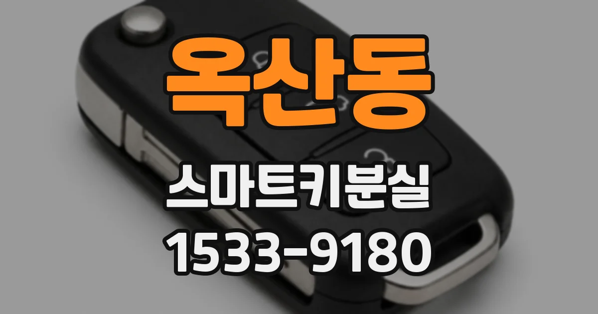 옥산동 스마트키분실