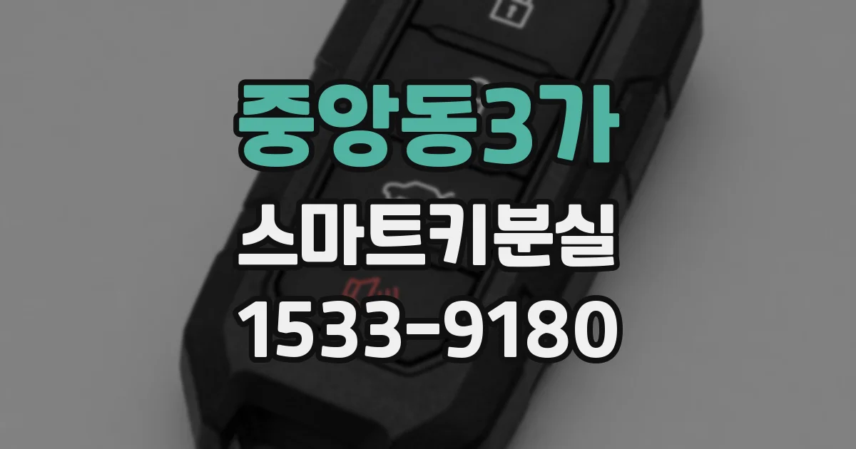 중앙동3가 스마트키분실