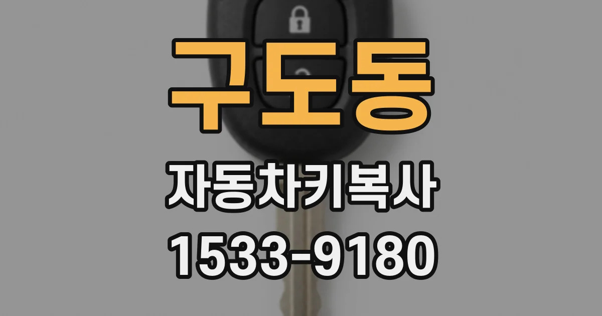구도동 자동차키복사