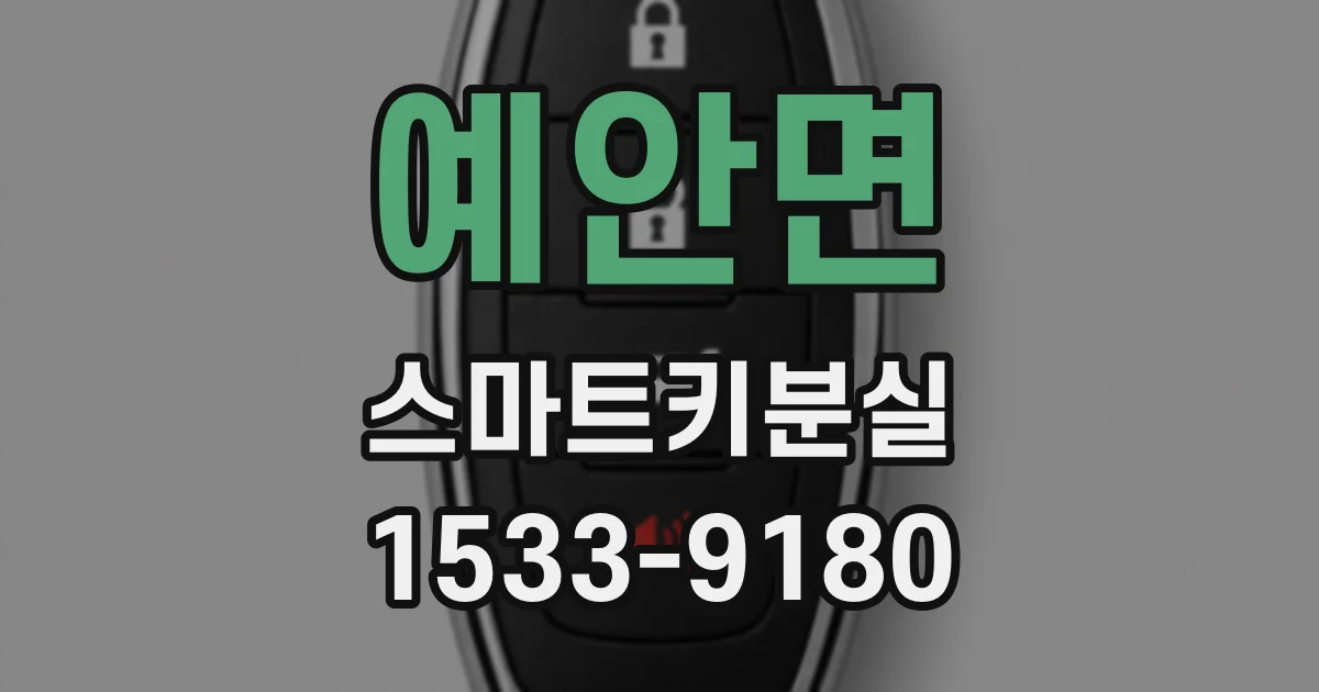 예안면 스마트키분실