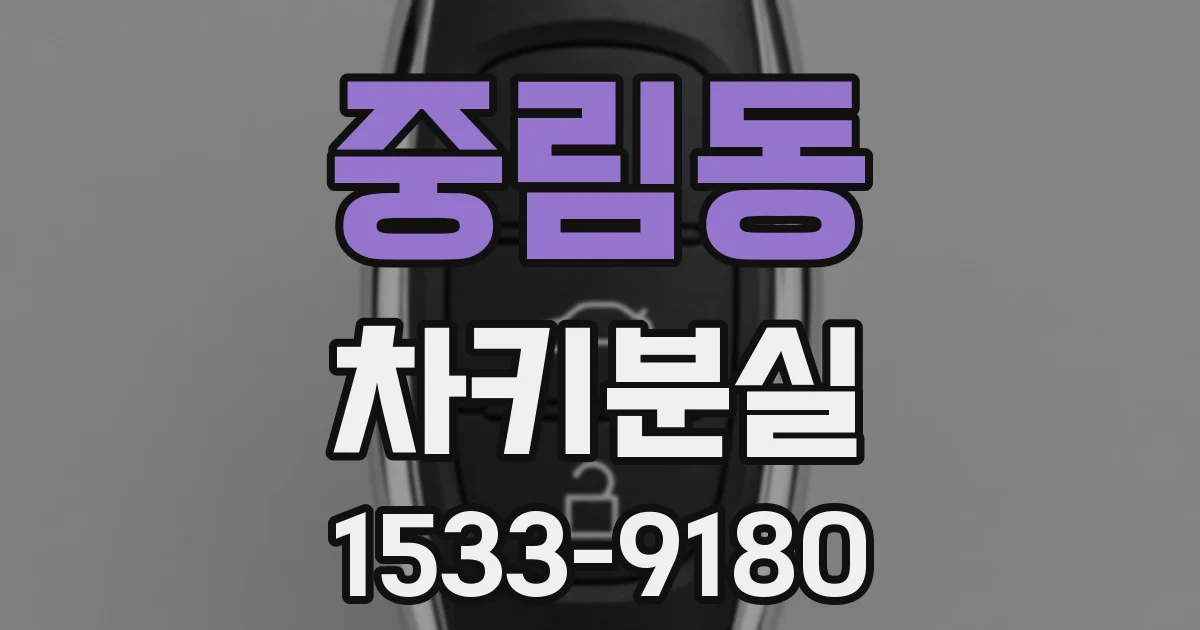 중림동 차키분실