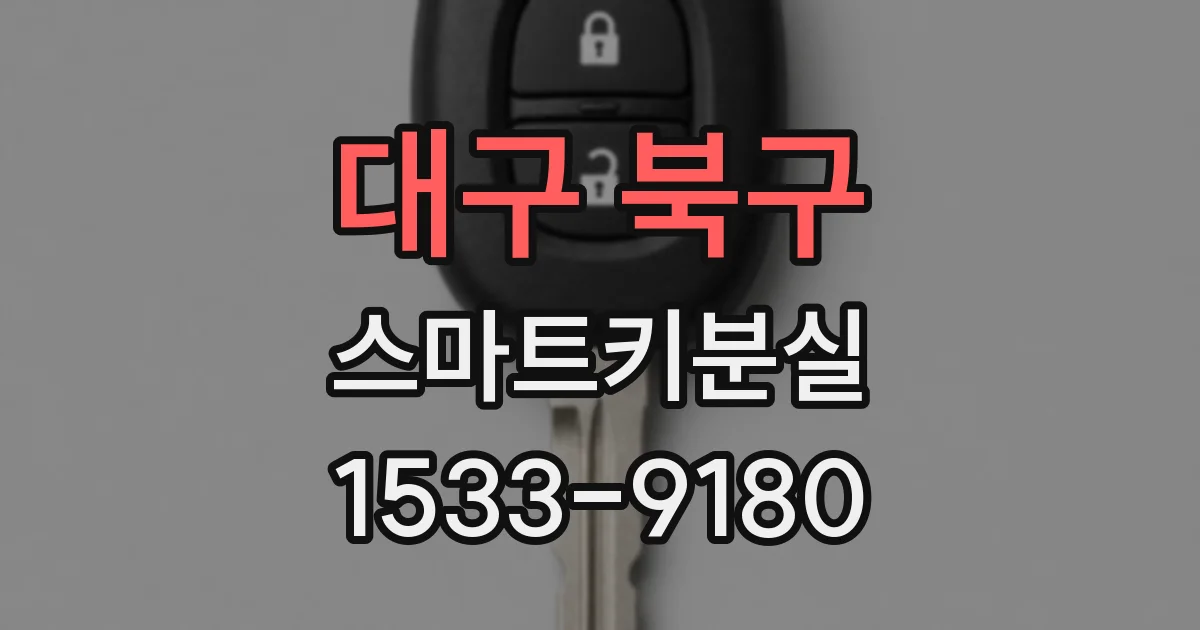 대구 북구 스마트키분실