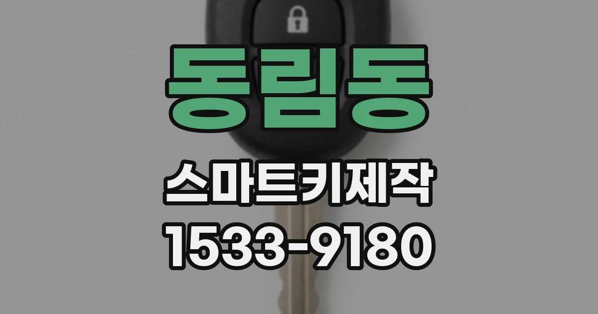 동림동 스마트키제작
