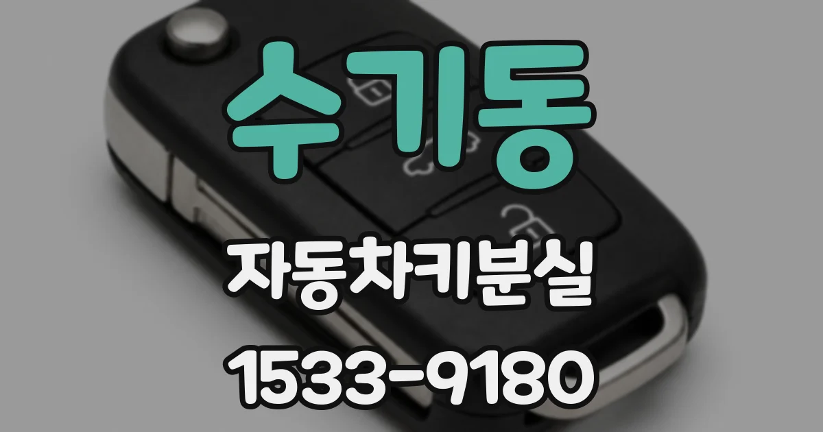 수기동 자동차키분실