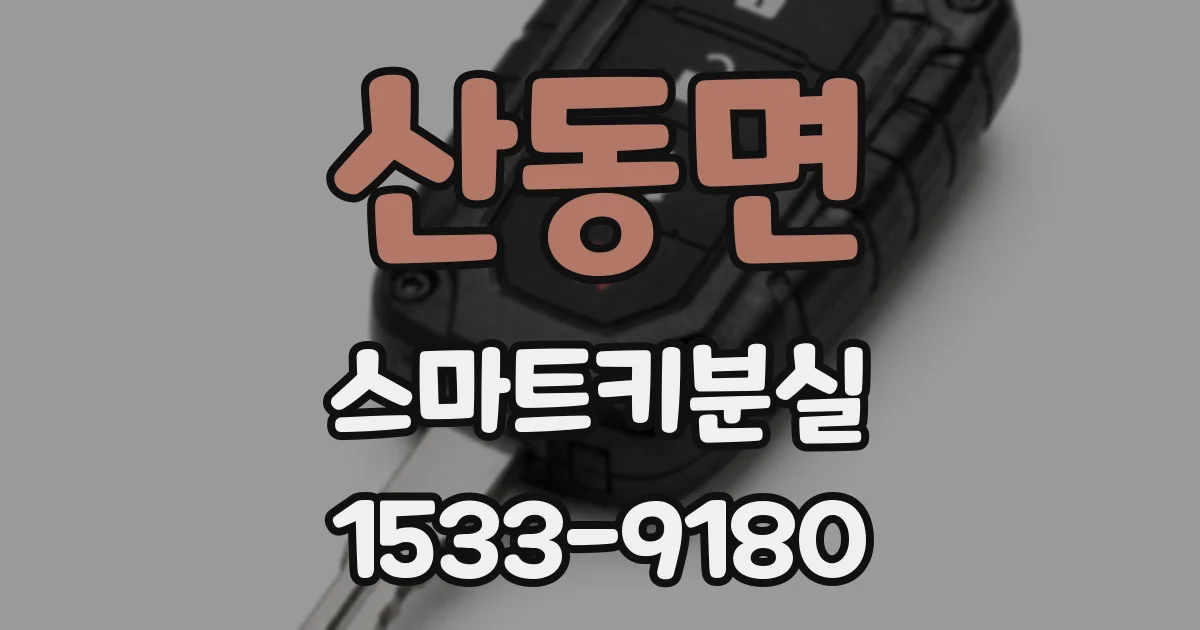 산동면 스마트키분실