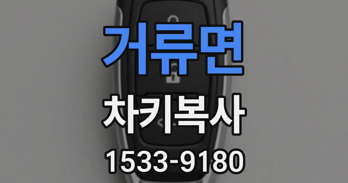 거류면 차키복사