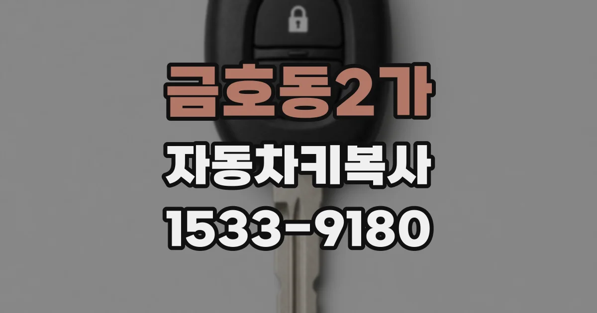금호동2가 자동차키복사