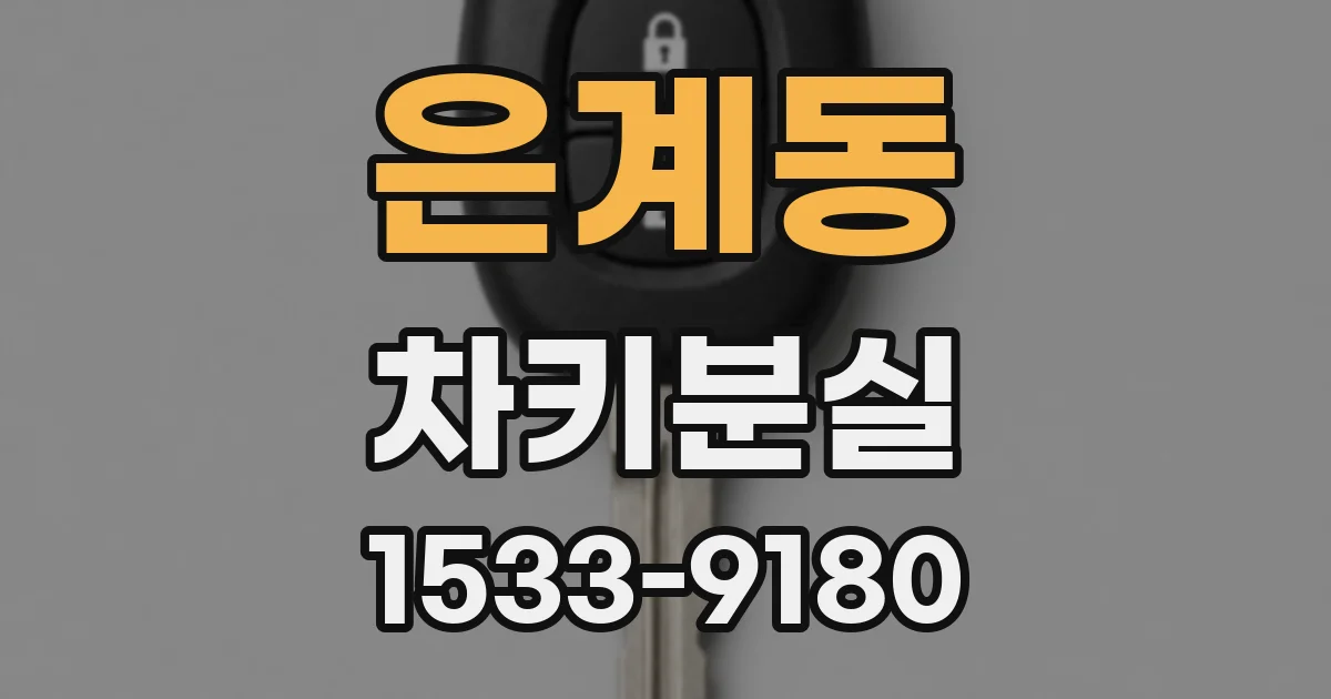 은계동 차키분실