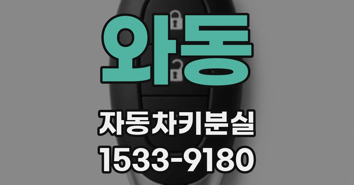 와동 자동차키분실