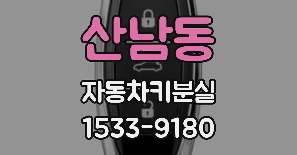산남동 자동차키분실