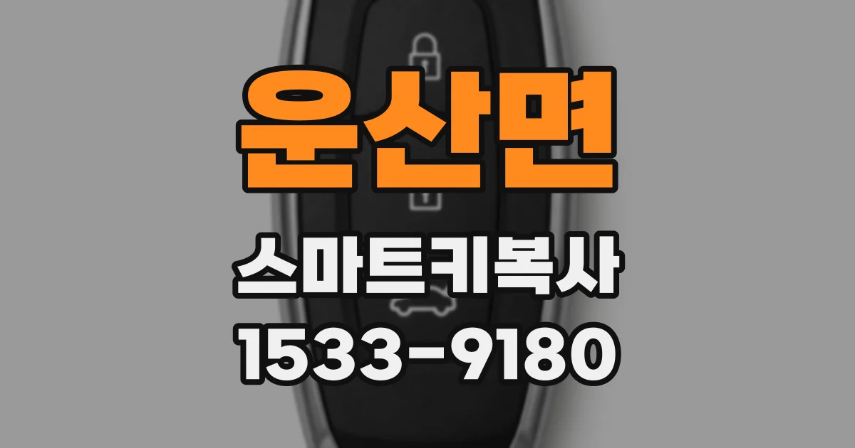 운산면 스마트키복사