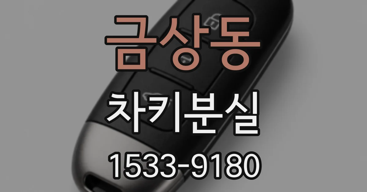 금상동 차키분실