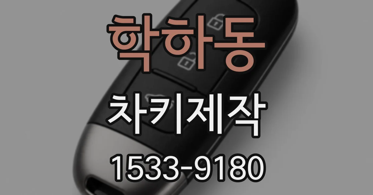 학하동 차키제작