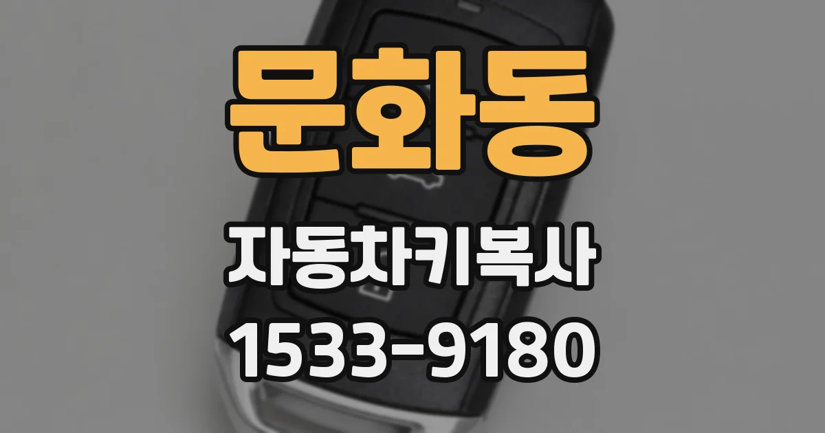 문화동 자동차키복사