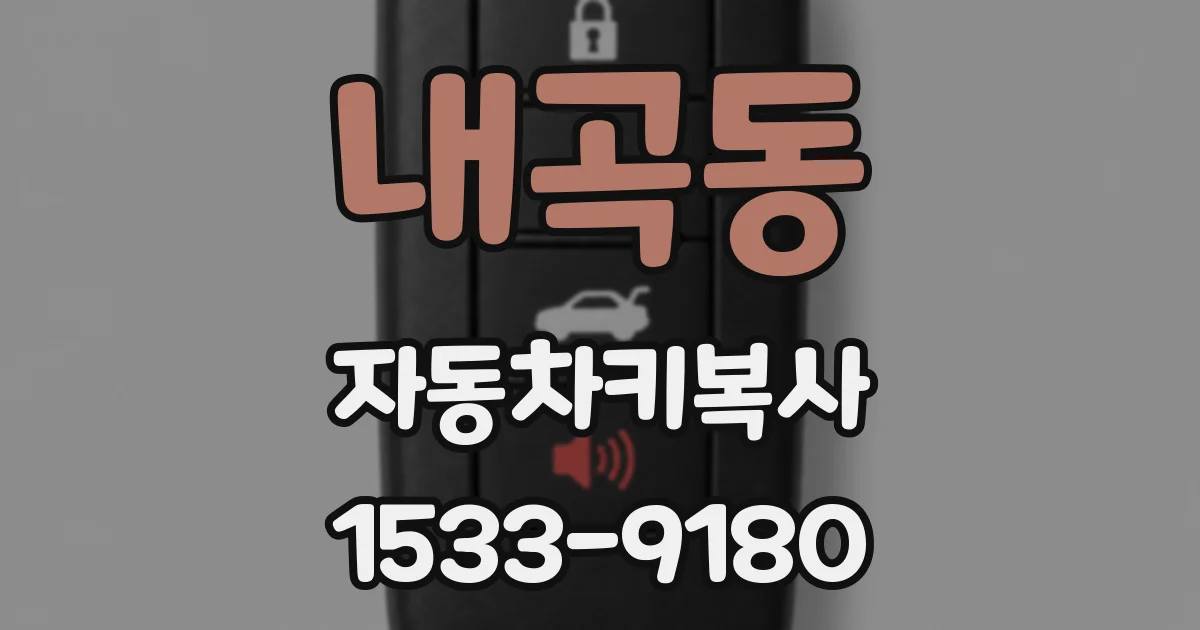 내곡동 자동차키복사