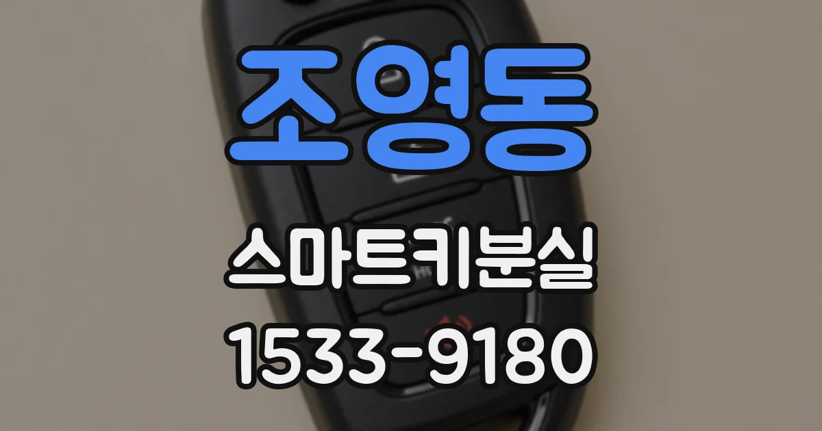 조영동 스마트키분실