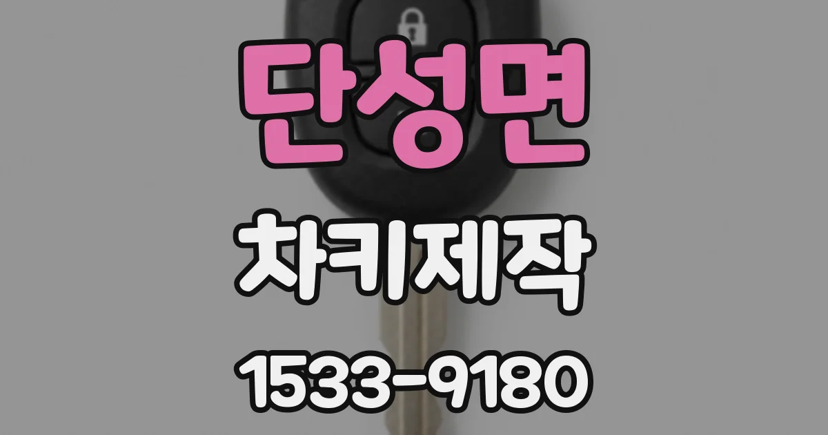 단성면 차키제작