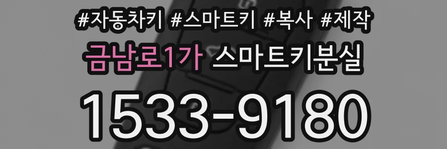 금남로1가 스마트키분실