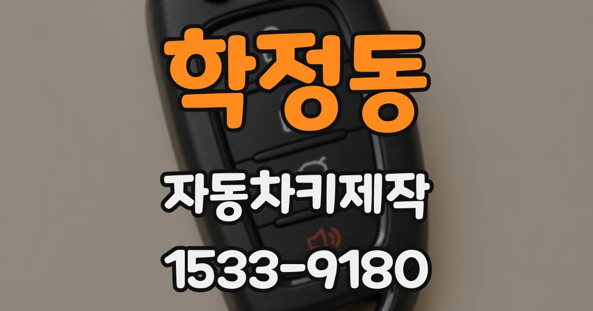 학정동 자동차키제작