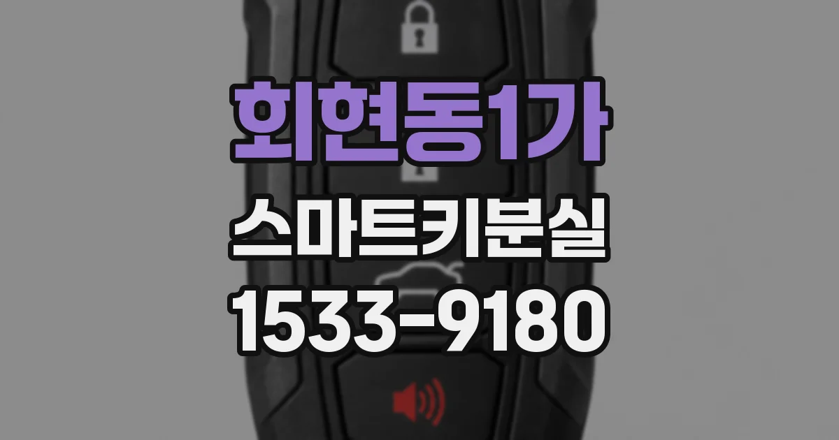 회현동1가 스마트키분실