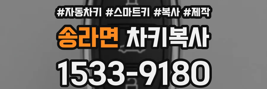 송라면 차키복사