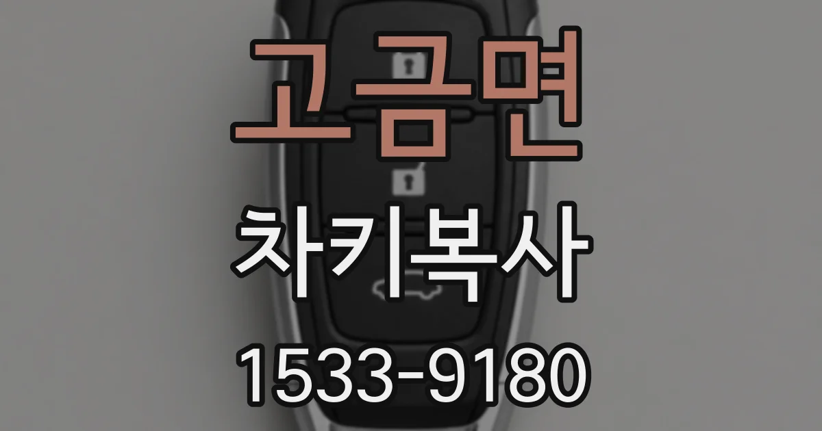 고금면 차키복사