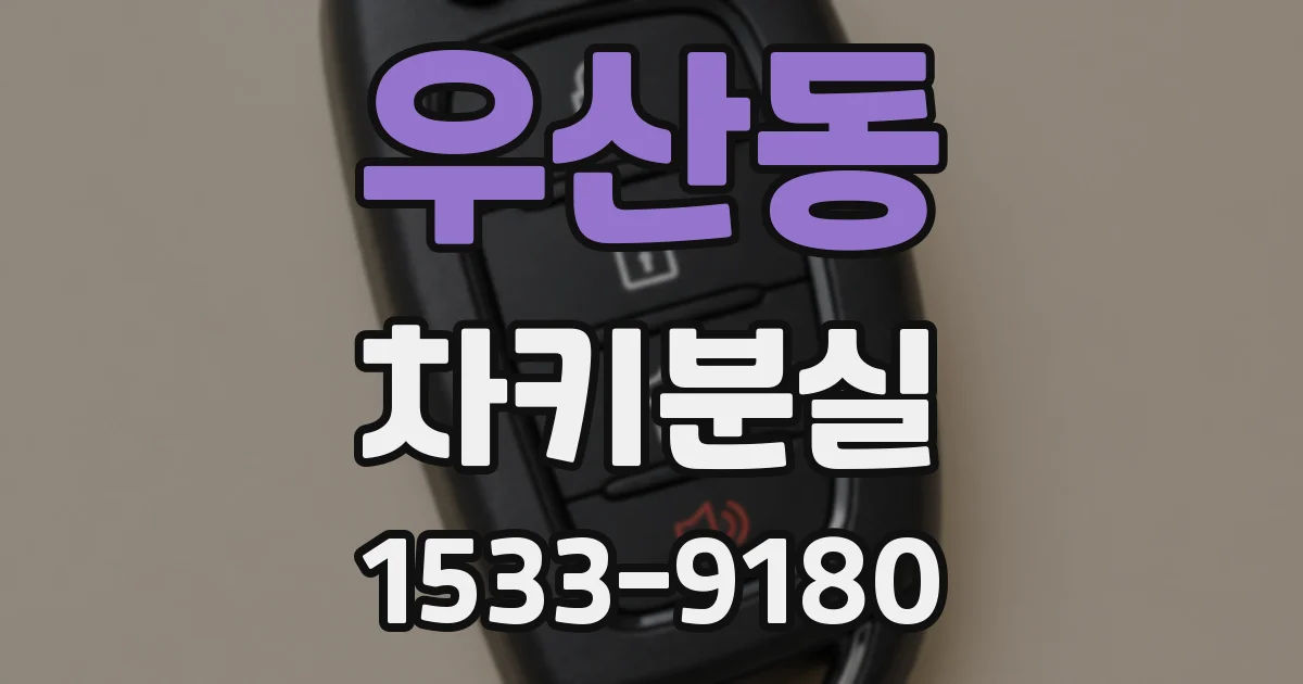 우산동 차키분실