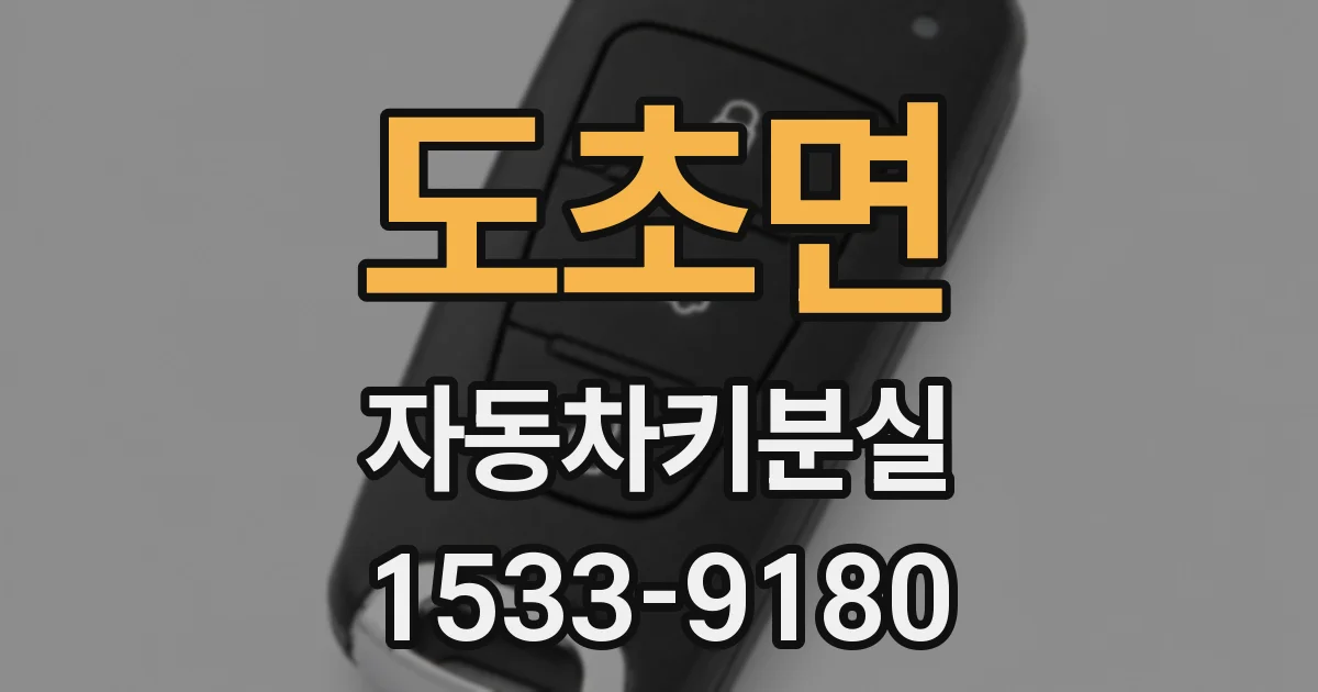 도초면 자동차키분실