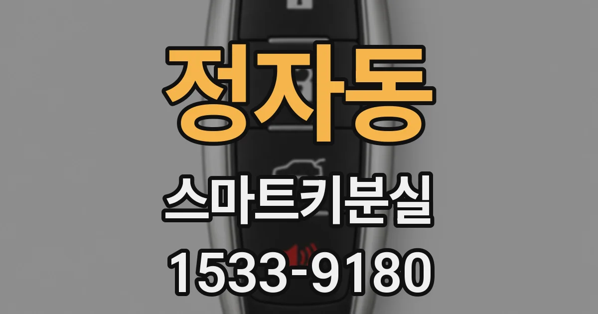 정자동 스마트키분실