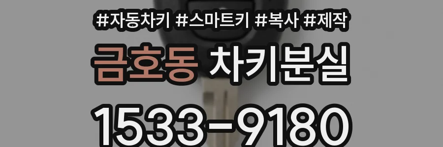 금호동 차키분실
