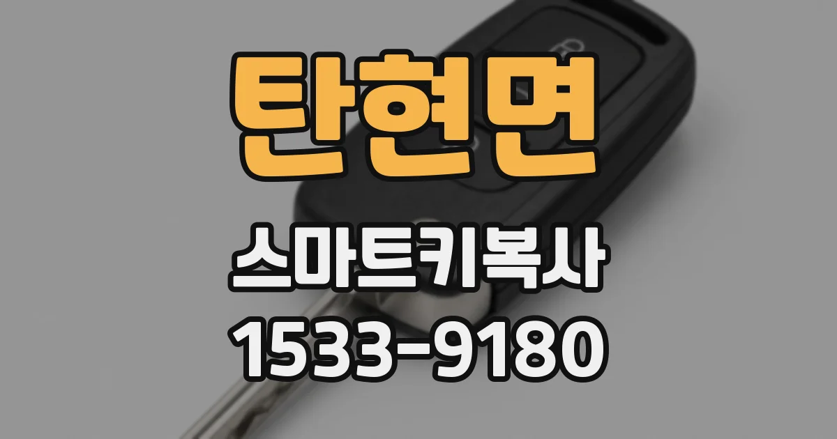 탄현면 스마트키복사