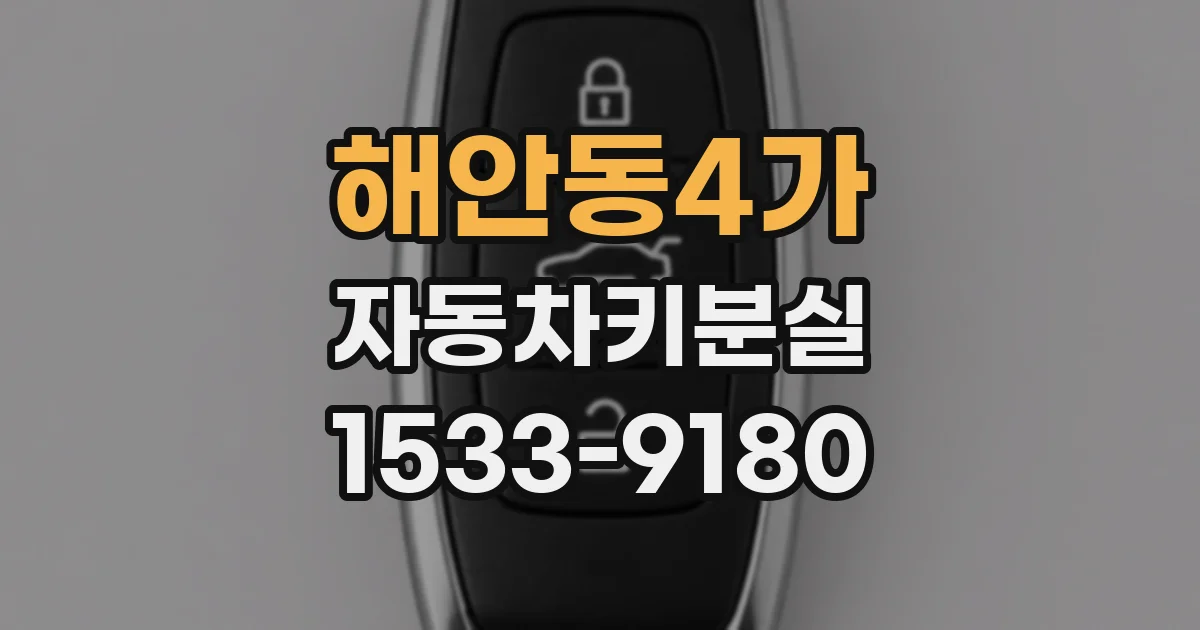 해안동4가 자동차키분실