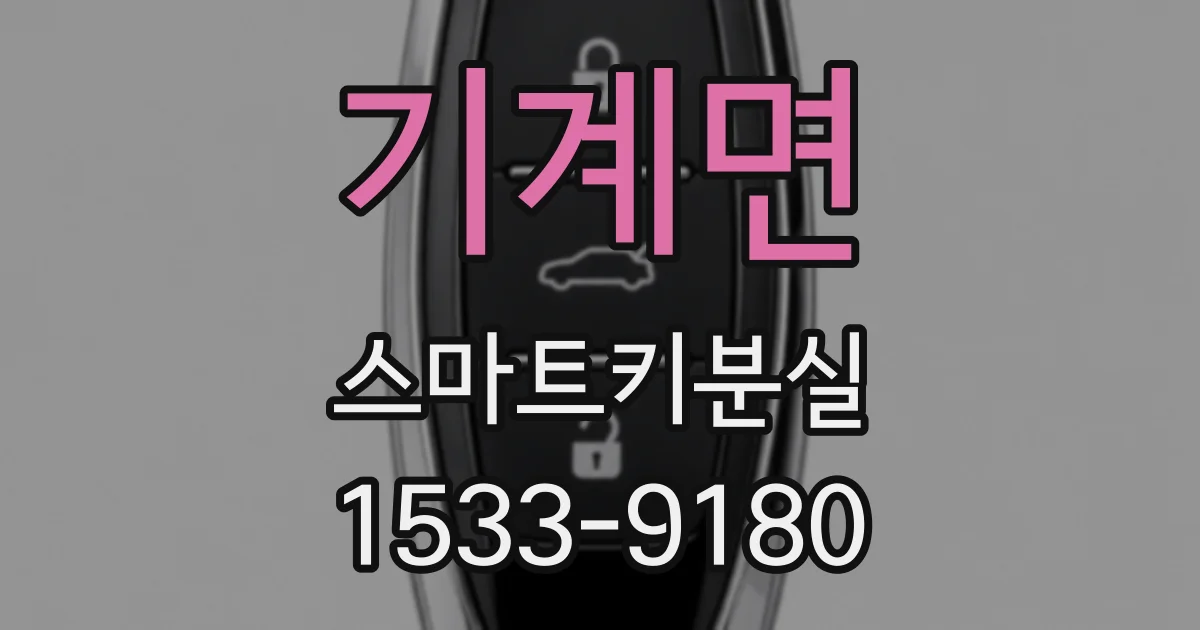 기계면 스마트키분실