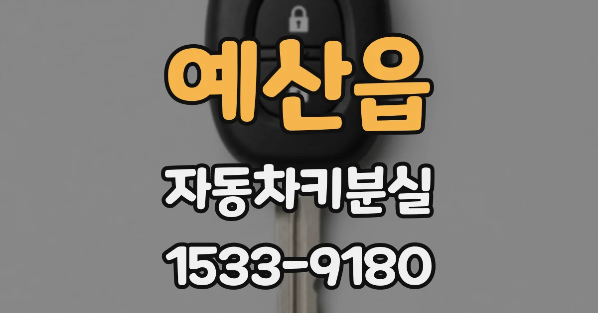 예산읍 자동차키분실