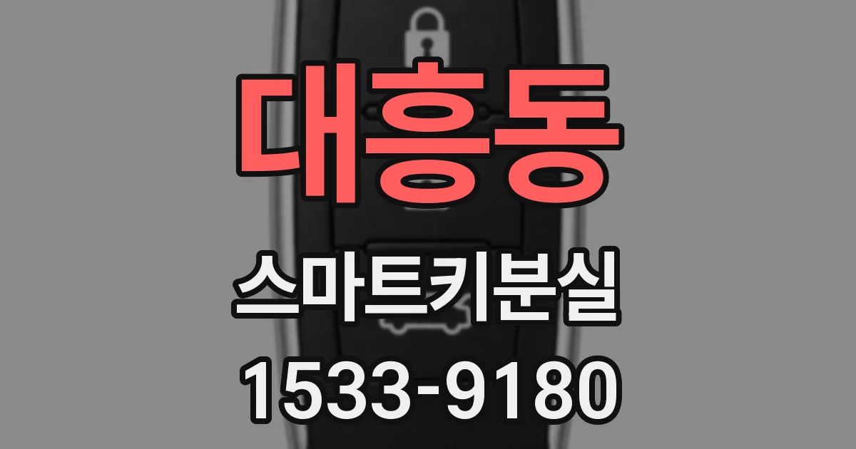 대흥동 스마트키분실