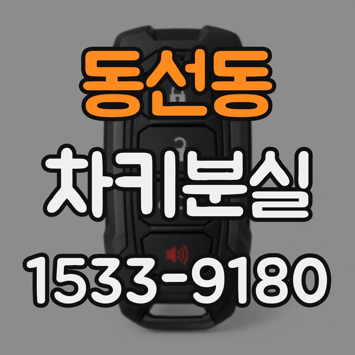 동선동 차키분실