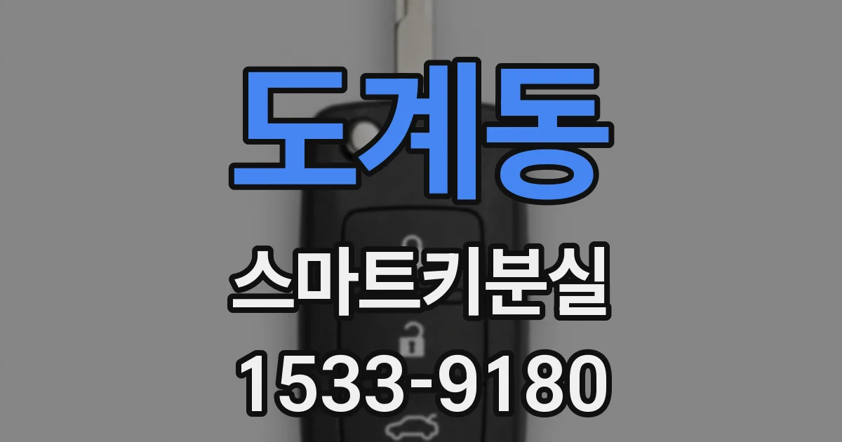 도계동 스마트키분실